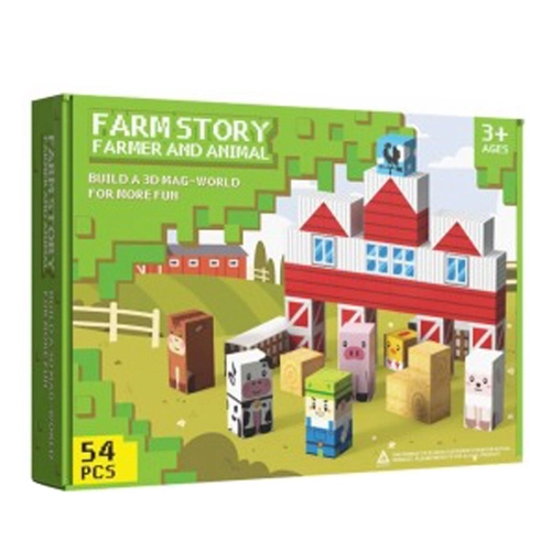 Пъзел Магнитни Блокчета Farm Story 54ч. PAT81921