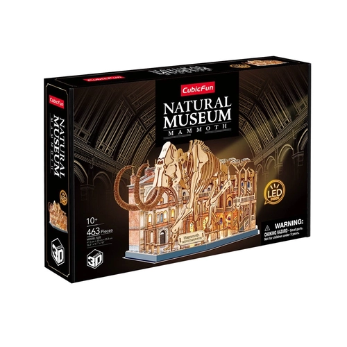 Cubic Fun Пъзел 3D Natural Museum Скелет на Мамут с LED светлини PAT81931