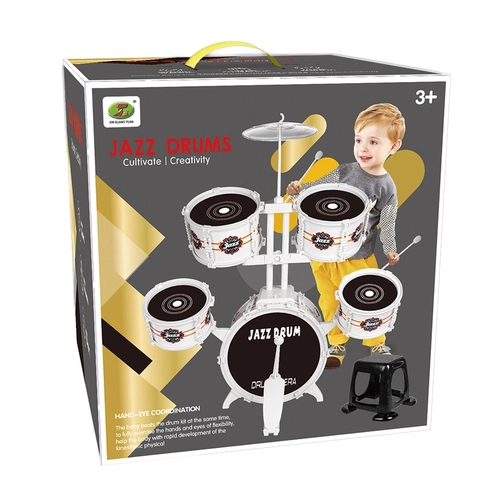 Jazz Drums 4 Барабана със Стол PAT81953