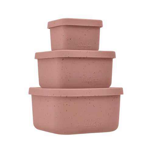 Комплекти кутии за храна 3 бр Platinum Silicone Blush PAT81994