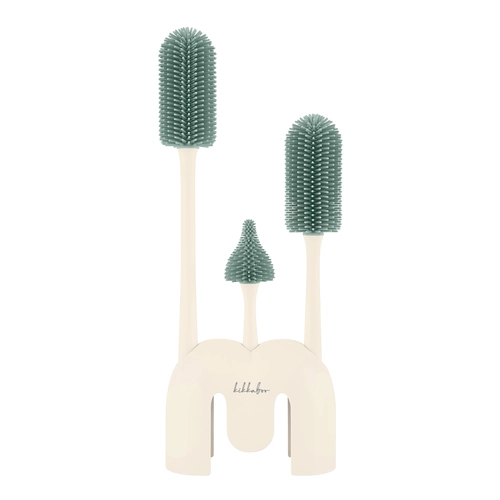Комплект четки за шишета 3 бр с поставка Platinum Silicone Sage PAT82010