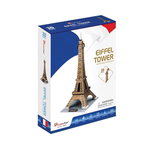 Пъзел Cubic Fun Архитектурни 3D пъзели, EIFFEL TOWER PAT91619