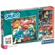 Комплект 3 броя детски пъзела х 48 части  The Smurfs 