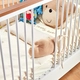 Бяла дървена регулируема бебешка кошара Kakule 70x130 см.  - 3