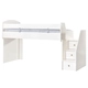 Детско бяло легло с чекмеджета и преграда Joyin 90 х 200 см.  - 1