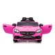 Детска розова електрическа кола Mercedes Benz SLC300  - 5