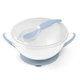Комплект бебешка синя купа с капак и лъжичка Suction Bowl  - 1
