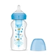 Бебешко синьо шише Options+ Anti-Colic Wide-Neck 270ml 
