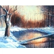 Детски сет Рисуване по номера Замръзналото езеро 40х50см  - 1