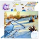 Детски комплект Рисуване по номера Зимни сенки 40х50см  - 2