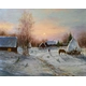 Детски комплект Рисуване по номера Зимна утрин 40х50см  - 1