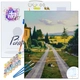 Детски комплект Рисуване по номера Пейзаж от Тоскана 40х50см  - 2