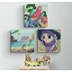 Рисуване по номера за деца Дизайн 42, 3 броя 20х20см  - 1