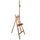 Дървен статив за рисуване Барселона цвят орех 66x56x225см  - 7
