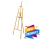 Детски дървен статив за рисуване Валенсия 52x90x175см  - 2