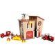 Дървена пожарна станция от 13 части за деца   - 2