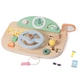 Бебешки мултифункционален дървен волан с активности  - 2