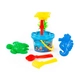 Детски  син плажен комплект с мелница (7 части)   - 2