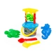 Детски  син плажен комплект с мелница (7 части)   - 3