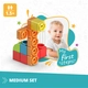 Детски конструктор Baby Qboidz Първи стъпки Среден  - 4