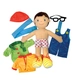 Детска кукла за игра момче с дрехи 75 cm  - 2
