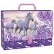 Детско куфарче с дръжка 10 см Horses 25 | Patilanci.BG Детско куфарче с дръжка 10 см Horses 25