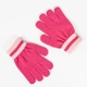 Детски розов комплект шапка, шал, ръкавици Barbie  - 2