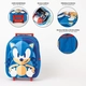Синя детска 3D малка раница с колела Sonic  - 5