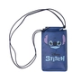 Детска синя чанта за мобилен телефон Stitch  - 1