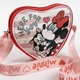 Детска чанта сърце с дълга регулируема дръжка Minnie Mouse  - 3