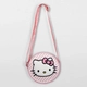 Детска кръгла чанта с дълга регулируема дръжка Hello Kitty  - 5
