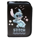 Детски черен плюшен несесер с 1 цип Disney Stitch  - 1