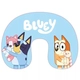 Детска светло синя възглавница за пътуване Bluey 