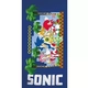 Синя детска бързосъхнеща плажна кърпа Sonic 
