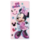 Детска розова бързосъхнеща плажна кърпа Minnie Smiley 