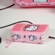 Розов пълен детски ученически несесер с 3 ципа Hello Kitty  - 6