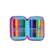 Пълен детски несесер с 3 ципа Rainbow Cat   - 5