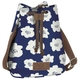 Детска чанта раница 2 в А27 Blue Flowers 