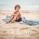 Детски комплект шапка и плажна кърпа в сак Bluey   - 5